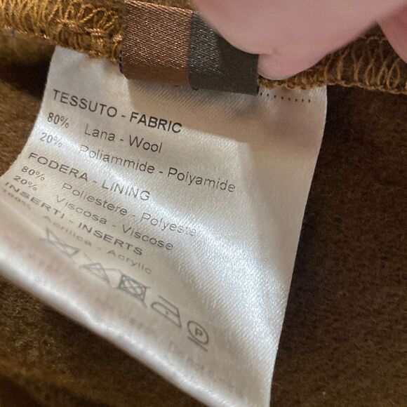 Altea Made In Italy Wool Blend Collared Bomber Chore Jacket Caramel Medium - Picture 12 of 13